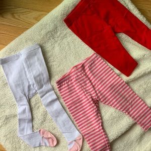Set of Three Leggings BabyGap 12mo